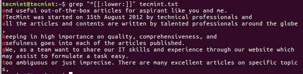 11 Advanced Linux &#8216;Grep&#8217; Commands on Character Classes and Bracket Expressions