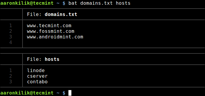 Bat &#8211; A Cat Clone with Syntax Highlighting and Git Integration