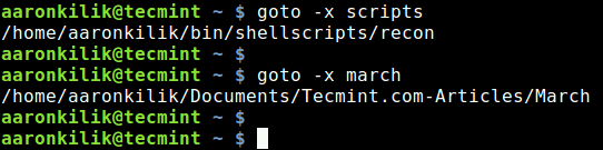 Goto &#8211; Quickly Navigate to Aliased Directories with Auto-Completion Support