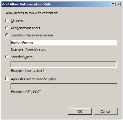 How To Configure Authentication and IIS 7.0 URL Authorization