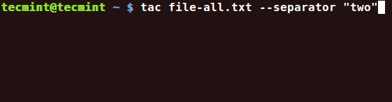 How to Use &#8216;cat&#8217; and &#8216;tac&#8217; Commands with Examples in Linux