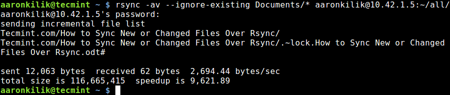 How to Use Rsync to Sync New or Changed/Modified Files in Linux