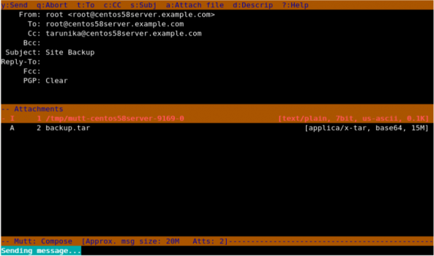Mutt &#8211; A Command Line Email Client to Send Mails from Terminal