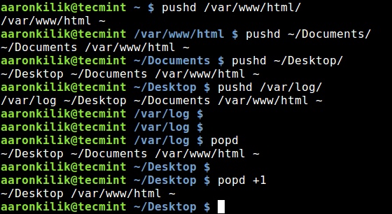 Use &#8216;pushd&#8217; and &#8216;popd&#8217; for Efficient Filesystem Navigation in Linux