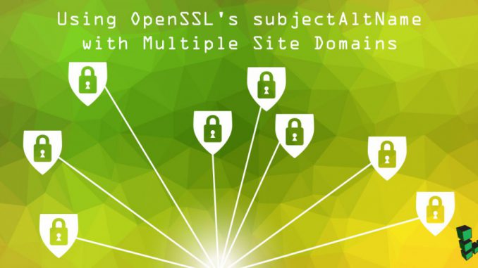 Using-OpenSSL39s-subjectAltName-with-Multiple-Site-Domains