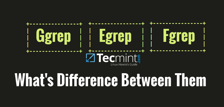 What&#8217;s Difference Between Grep, Egrep and Fgrep in Linux?